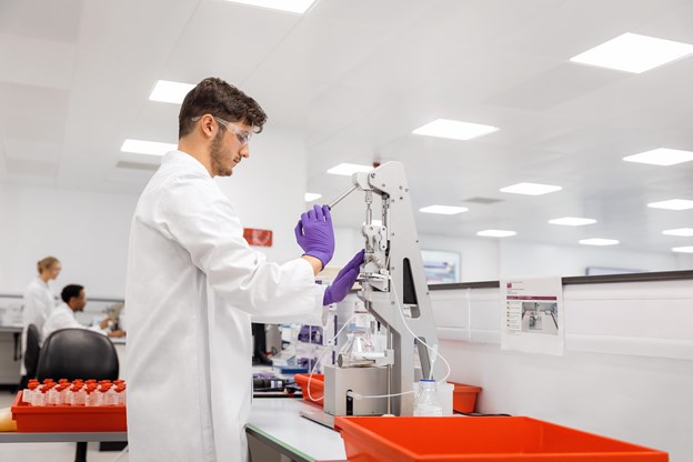 Male scientist working in a laboratory