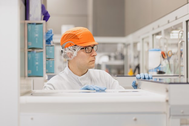 Male scientist working in a laboratory