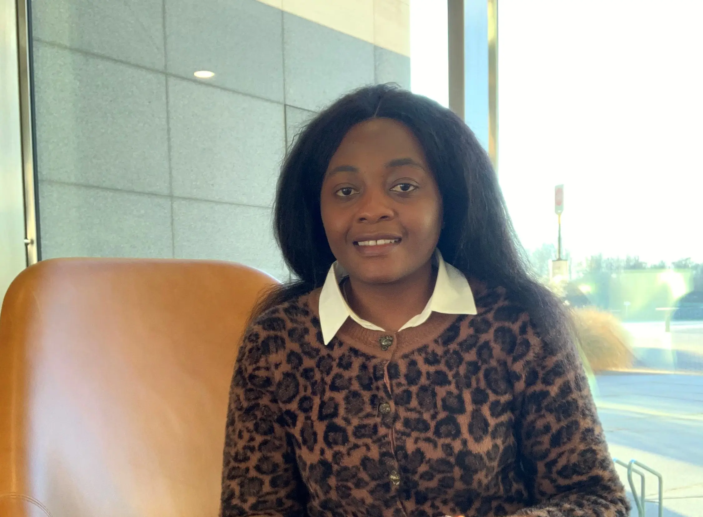 Belgian employee Mercy Fonyuy