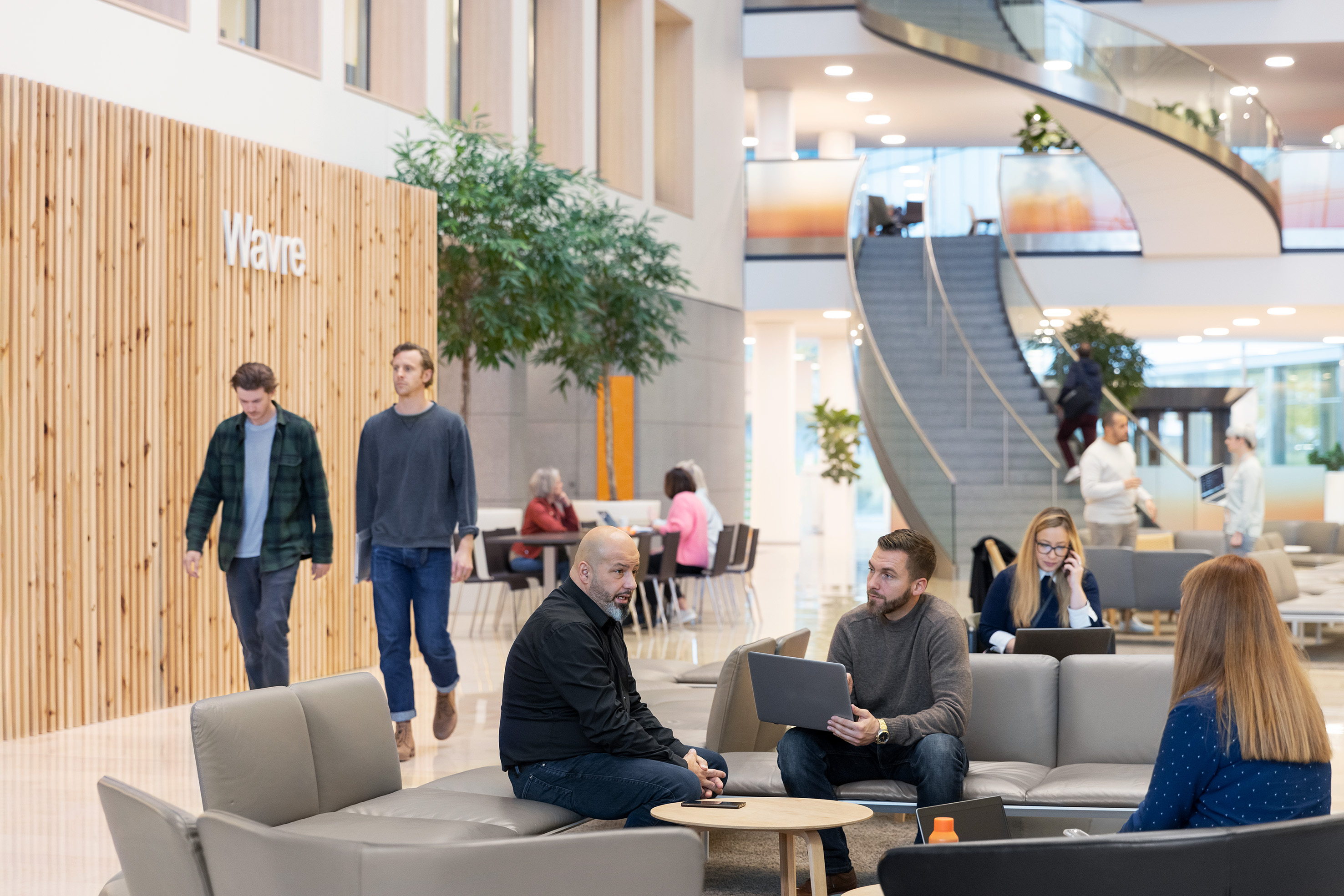 Hall du bâtiment W23 à GSK Wavre